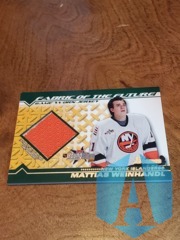 2002-03 Bowman YoungStars Fabric of the Future Mattias Weinhandl #FFJ-MW
