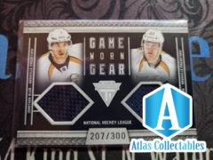 2011-12 Titanium Game Worn Gear Dual Jersey BLUM & WILSON #44 SP