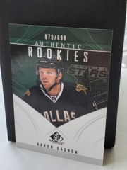 2009-10 SP Game Used Edition Authentic Rookies 078/699 Aaron Gagnon #190