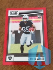 2022 Panini Score Red Shimmer Parallel ZAMIR WHITE #336 RC 032/499