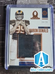 2019 Panini Encased - Aaron Donald /25 Pro Bowl Jumbo Patch