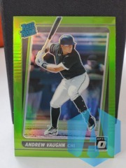 2021 Donruss Optic Rated Rookie Lime Green Prizm SP RC #116 ANDREW VAUGHN Sox