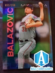 2020 Bowman Platinum BLUE 052/150 Parallel Jordan Balazovic Card #TOP-4