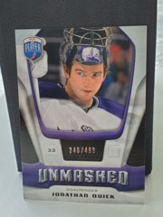 2009-10 Upper Deck Be a Player Unmasked 246/499 Jonathan Quick #GU19