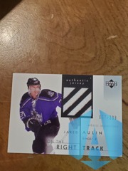 2002 Artistic Impressions On the Right Track Jerseys 057/299 Jared Aulin #RT-JA Rookie