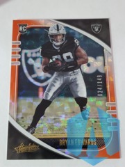 2020 Panini Absolute Orange Parallel Bryan Edwards #112 SP RC 024/149 Raiders