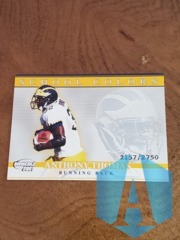 2001 Pacific Invincible School Colors #22 Anthony Thomas 2157/2750