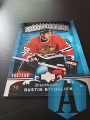 2006-07 UPPER DECK ARTIFACTS DUSTIN BYFUGLIEN #201 ROOKIE SILVER 061/100 CHICAGO