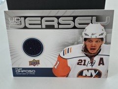 2010-11 Upper Deck UD Game Jersey Series 1 Kyle Okposo #GJ-OK