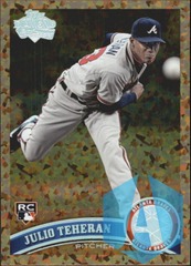 2011 Topps Update Cognac Diamond Anniversary #US152 Julio Teheran Atlanta Braves