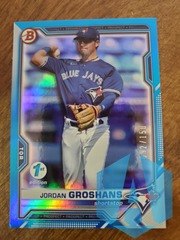 JORDAN GROSHANS 2021 BOWMAN DRAFT 1st EDITION BLUE BD-82 092/150