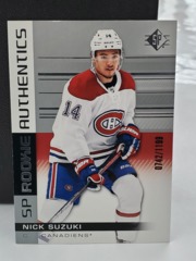 2019-20 SP Rookie Authentics 0742/1199 Nick Suzuki #131 Montreal Canadiens