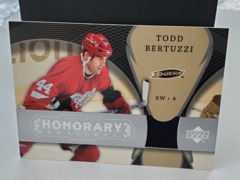 2007-08 Upper Deck Trilogy Honorary Swatches Todd Bertuzzi #HS-TB Jersey