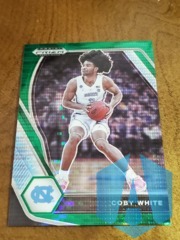 2021 Panini Prizm Coby White #35 Green Pulsar RC 01/25