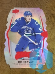 2016-17 Upper Deck Red MVP Level 1 Gold Colors & Contours Bo Horvat #6 Die Cut