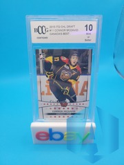 2015 ITG CHL Draft Canada's Best #11 Connor McDavid Rookie Card Graded BCCG 10
