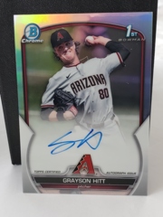 2023 1st Bowman Chrome #CDA-GH Grayson Hitt Auto 196/499 Diamondbacks