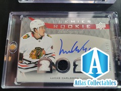 2020-21 UD Premier - Rookie Auto Patch LUCAS CARLSSON /99 2020