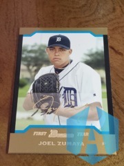 2004 Bowman First Year Gold Joel Zumaya #184 Rookie RC