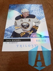 2017-18 Upper Deck Trilogy Blue #48 Jack Eichel 606/999