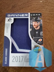 Claude Giroux 2017-18 Upper Deck SP Game Used Banner Year 5 Jersey BSS-CG