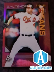 2020 BOWMAN PLATINUM JOHN MEANS #4 Pink 098/199 - BALTIMORE ORIOLES