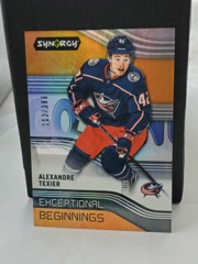 2019-20 UD Synergy Exceptional Beginnings Orange 112/399 Rookie Alexandre Texier #EB-6