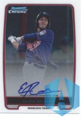 2012 Bowman Chrome Prospects #BCP9 Eddie Rosario On-Card Autograph Twins