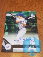 2021 Bowman Platinum Green Auto 74/99 Jake Vogel #TOP-27