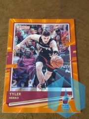 2020-21 Panini Donruss Tyler Herro #187 Orange Lazer Parallel