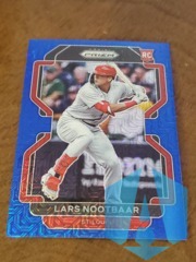 2022 Panini Prizm #119 Lars Nootbaar Blue Mojo Prizm 135/199 RC