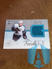 2005-06 Upper Deck Ice Fresh Ice Glass #FI-RC Ryane Clowe Jersey