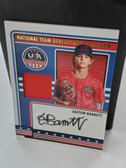 2023 Panini USA Stars & Stripes Easton Barrett #NTDP-EB Development Team Jersey Auto