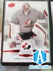 JAKE PATERSON /15 Upper Deck Team Canada Juniors SP /99 Exclusives #116 Rookie