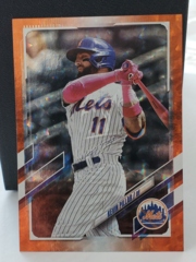 2021 Topps Orange Ice 083/299 #US272 Kevin Pillar New York Mets