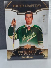 2017-18 Exquisite Collection Luke Kunin #RDD-LK Rookie Draft Day 82/99 Wild