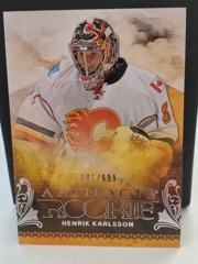 2010-11 Upper Deck Artifacts 681/699 Henrik Karlsson #RED-205 Rookie RC