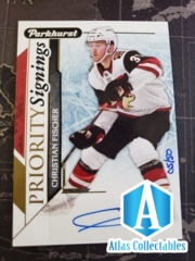 2018-19 Parkhurst Priority Signings Christian Fischer /50 SSP Auto