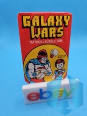 Galaxy Wars Tattoos And Bubble Gum Sealed Wax Pack - Red