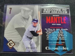 2017 Chronicles MICKEY MANTLE Welcome To The 500-Club #7 /999 Gold