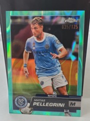 2023 Topps Chrome MLS #183 Matias Pellegrini Argentina Aqua Lava 035/125 NYCFC