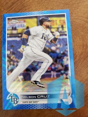 2022 Topps Chrome NELSON CRUZ #71 Blue Wave 31/75 Tampa Bay