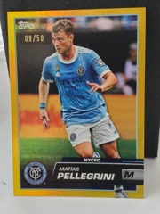 2023 Topps MLS Gold Foil 09/50 Matias Pellegrini #183 NYCFC