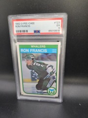 1982 O-Pee-Chee Ron Francis Hockey Card PSA 5 123