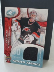 2009-10 Upper Deck Ice Frozen Fabrics Cam Ward #FR-CW Jersey