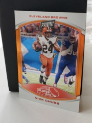 2023 Panini Player of The Day Highlight #24 Nick Chubb Orange Foil 049/199 Browns