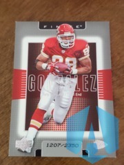 2003 Upper Deck Finite #88 Tony Gonzalez 1207/2350
