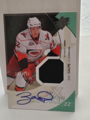 2010-11 SPx Rookie Auto Jersey 187/799 Zac Dalpe #181 Auto Hurricane