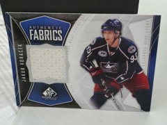 2009-10 SP Game Used Authentic Fabrics Jersey #AF-JV Jakub Voracek Blue Jackets