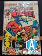 Marvel Comics' Captain Marvel #35 vs The Living Laser from Nov. 1974